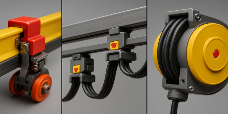 مقایسه برقرسانی: شینهی بسته vs فِستون vs قرقرهی کابل مقایسه برقرسانی: شینهی بسته vs فِستون vs قرقرهی کابل